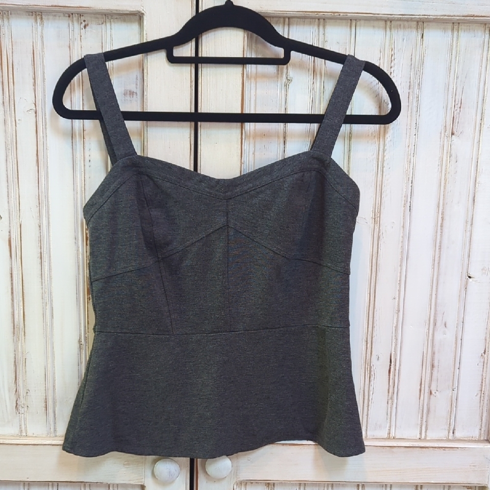 Cabi,Over The Moon Gray Bustier. Size 6